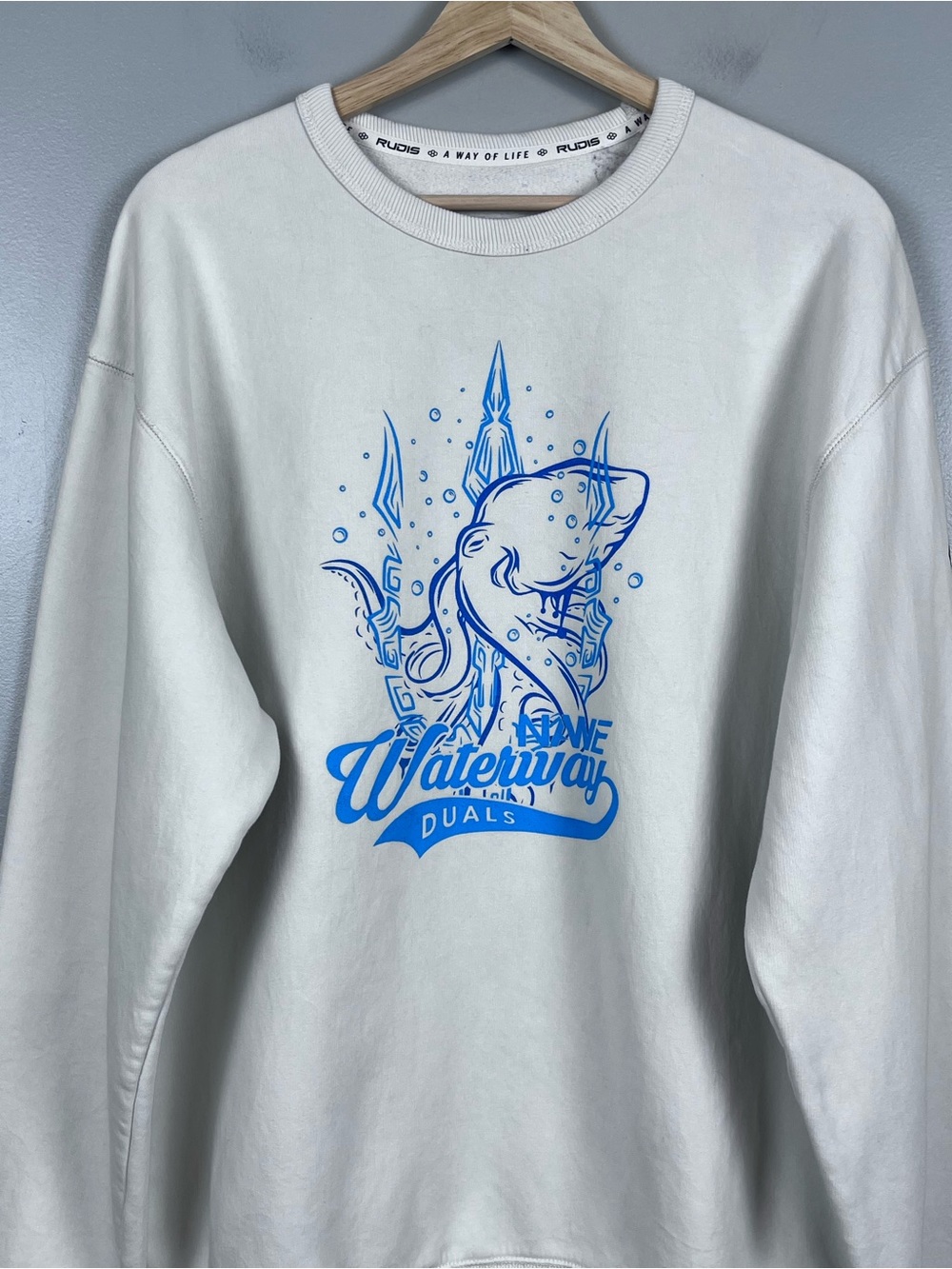 Rudis Wrestling Men's Sweatshirt with NAWE WaterWay Duals Graphic Size XL Sports - Picture 2 of 14